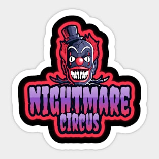 Nightmare Circus Evil Clown Sticker